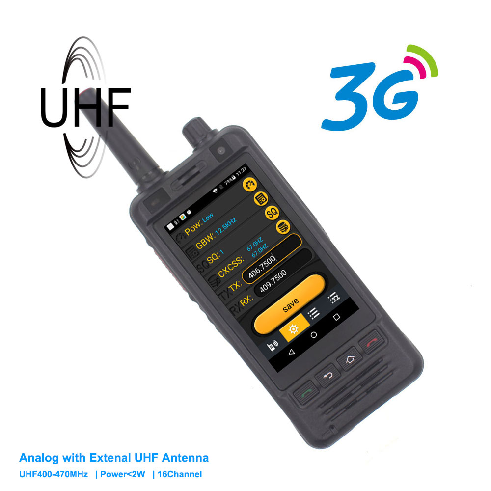 3G ޴ W5 PTT , IP67  UHF 400-470MHz Ű..
